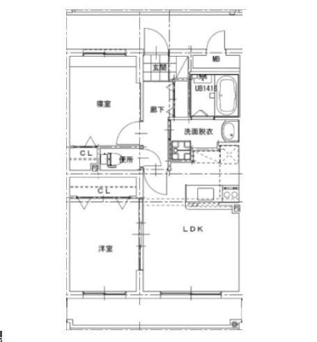 メゾンRS8(2LDK/1階)の間取り写真