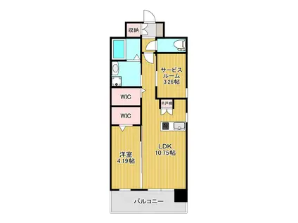 ALISS堺町(1SLDK/7階)の間取り写真