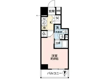 プレール・ドゥーク神楽坂(1K/5階)の間取り写真