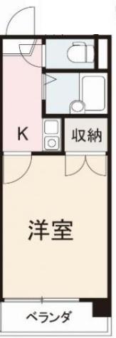 コート松島IV(1K/5階)の間取り写真
