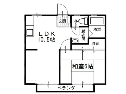 鹿隈リゾートタウン17号地(1LDK/1階)の間取り写真