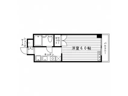 スチューデントプラザ大和(ワンルーム/2階)の間取り写真
