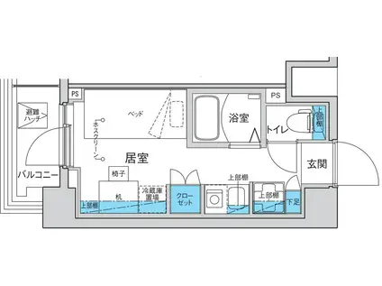 キャンパスヴィレッジ赤塚新町(ワンルーム/2階)の間取り写真