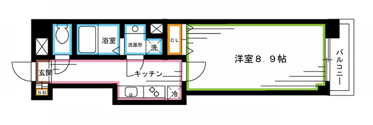シモンズ中野 3階階 間取り