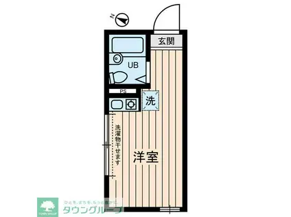 サファイア北千住(ワンルーム/2階)の間取り写真