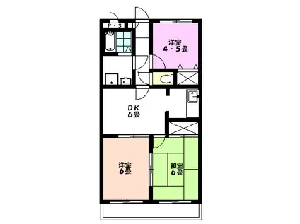 Fプラザ(3DK/3階)の間取り写真