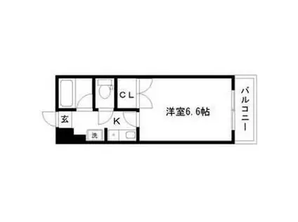 TS五輪ビル(1K/7階)の間取り写真