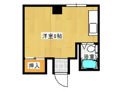 蘭東コーポ(ワンルーム/3階)の間取り写真