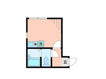 エスポワール蒲田壱番館(ワンルーム/1階)の間取り写真