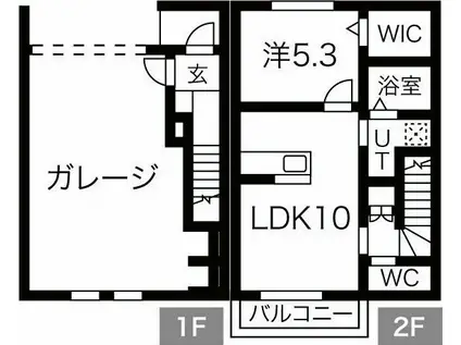 PERGOLA(1LDK/1階)の間取り写真