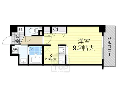 MAISON NOBLE (ワンルーム/2階)の間取り写真