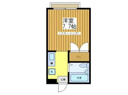 アネックス鷹番(ワンルーム/1階)の間取り写真