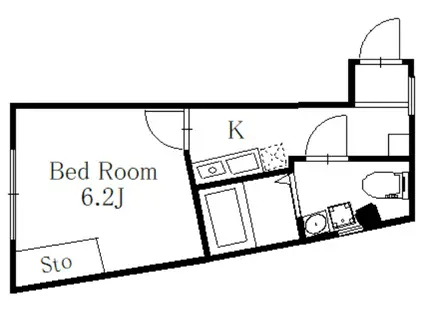 OGIKUBO ONE(1K/1階)の間取り写真