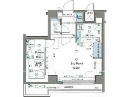 ヴォーガコルテ田端壱番館(1K/3階)の間取り写真