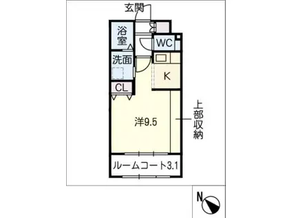 プライム プレイス(1K/3階)の間取り写真