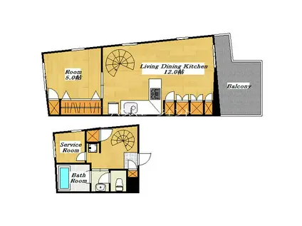 レヴァンテ(1LDK/3階)の間取り写真