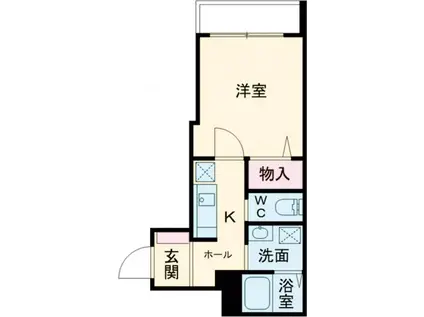 スタジオーネ駅南(1K/3階)の間取り写真