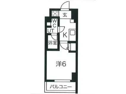 スパシエロッサ池袋(1K/11階)の間取り写真