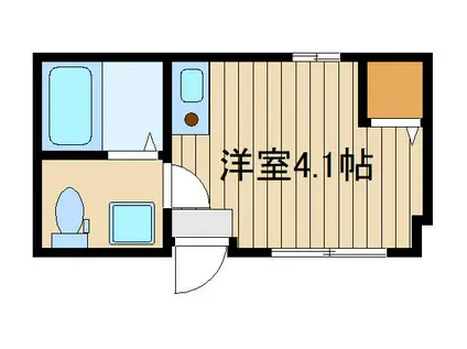 ファーストハウス上池袋(ワンルーム/1階)の間取り写真