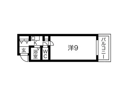 /オズレジデンス玉出(1K/4階)の間取り写真