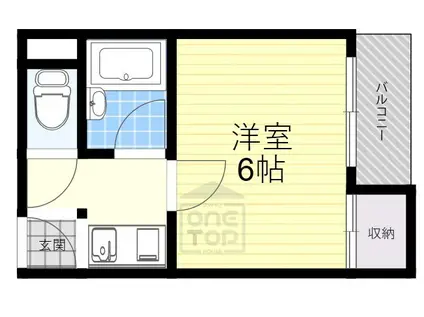 フォア―ル中村町(1K/1階)の間取り写真