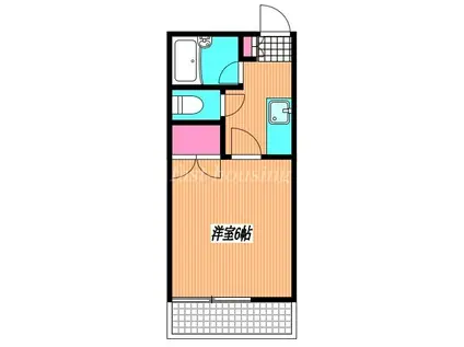 グリーンハイム北野(1K/2階)の間取り写真