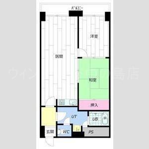 GRAMERCY SAPPORO(2LDK/7階)の間取り写真