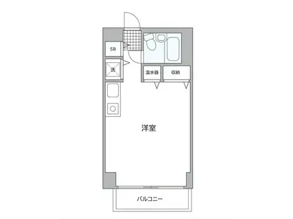 ドルフ町田(ワンルーム/5階)の間取り写真
