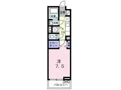 ニューグレイス(1K/3階)の間取り写真