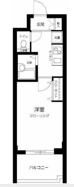 サンテミリオン新中野(1K/7階)の間取り写真