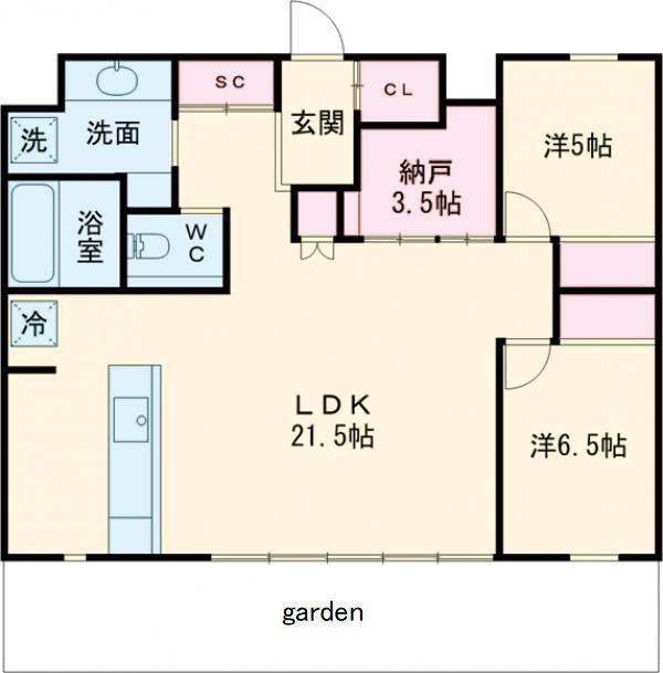 MOTHER(2SLDK/2階)の間取り写真