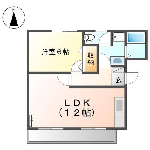 プチボヌール(1LDK/2階)の間取り写真