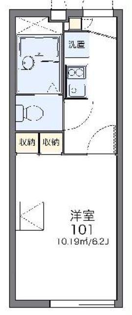レオパレスヴァン(1K/1階)の間取り写真