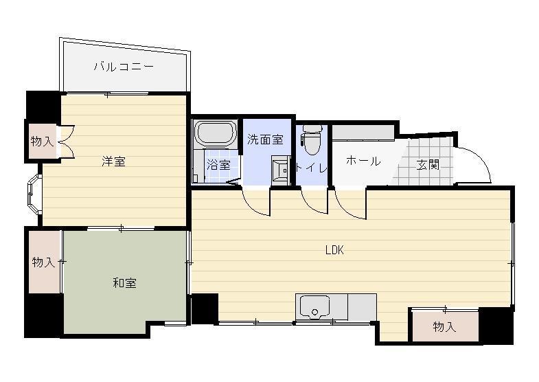 ドルミー KASUGA(2LDK/3階)の間取り写真