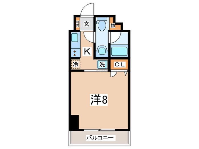レジディア新横浜(1K/3階)の間取り写真