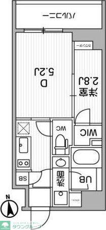 ALTERNA東池袋(2K/7階)の間取り写真