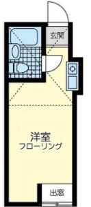 ネオステージ蒔田(ワンルーム/2階)の間取り写真