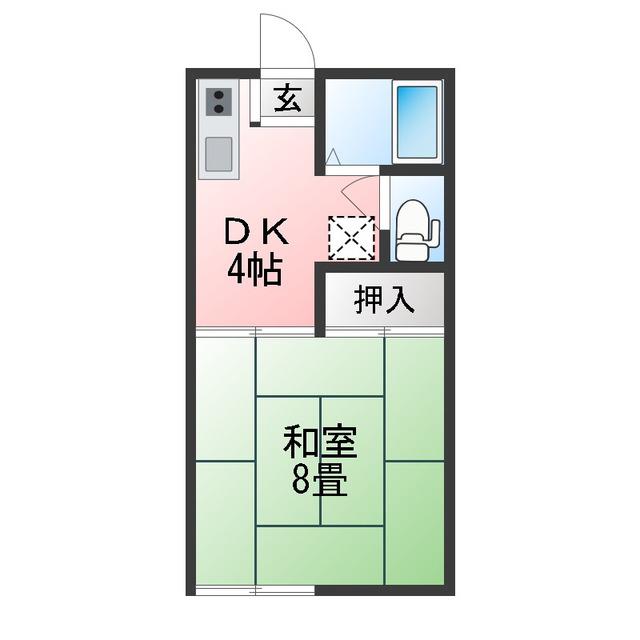 AKATSUKI MAISON垂水(1K/2階)の間取り写真