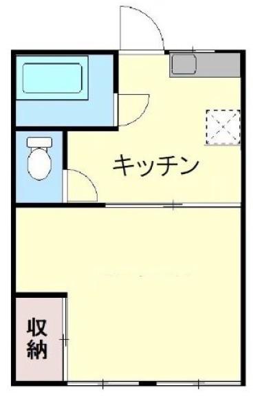 松竹荘(1K/1階)の間取り写真