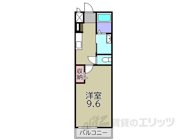 ASAHI TARNAL(1K/1階)の間取り写真