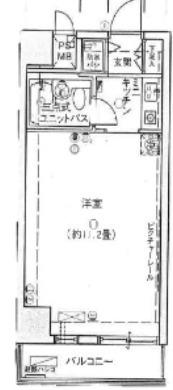 シティハイツ東十条(ワンルーム/2階)の間取り写真