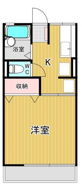 サンシティレトア(1K/2階)の間取り写真