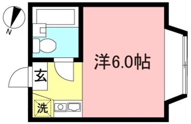 ベリエール・ヒトミ(ワンルーム/3階)の間取り写真
