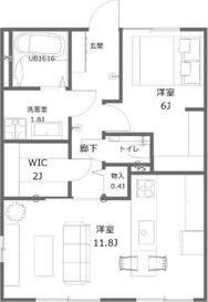 プラザ碧A(1LDK/1階)の間取り写真