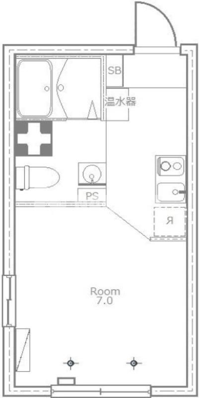たすきCRASSO都立大学(ワンルーム/2階)の間取り写真