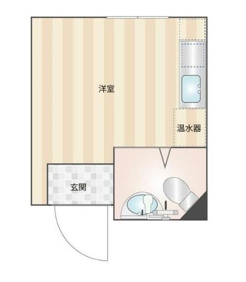 DMたけくらべ(ワンルーム/4階)の間取り写真