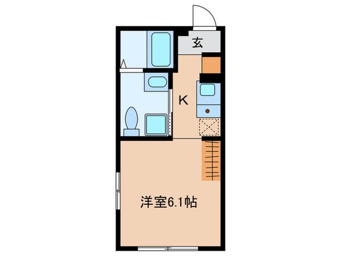 アイリス中延(ワンルーム/3階)の間取り写真