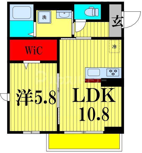 シュタインハウス(1LDK/3階)の間取り写真