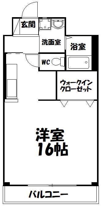 ヴィーブル住吉(ワンルーム/3階)の間取り写真