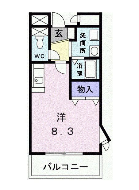 知立・イーストONE(1K/3階)の間取り写真
